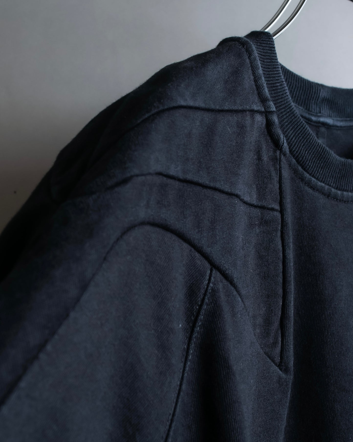 "Rick Owens" 21SS shoulder cutting designed sweatshirt