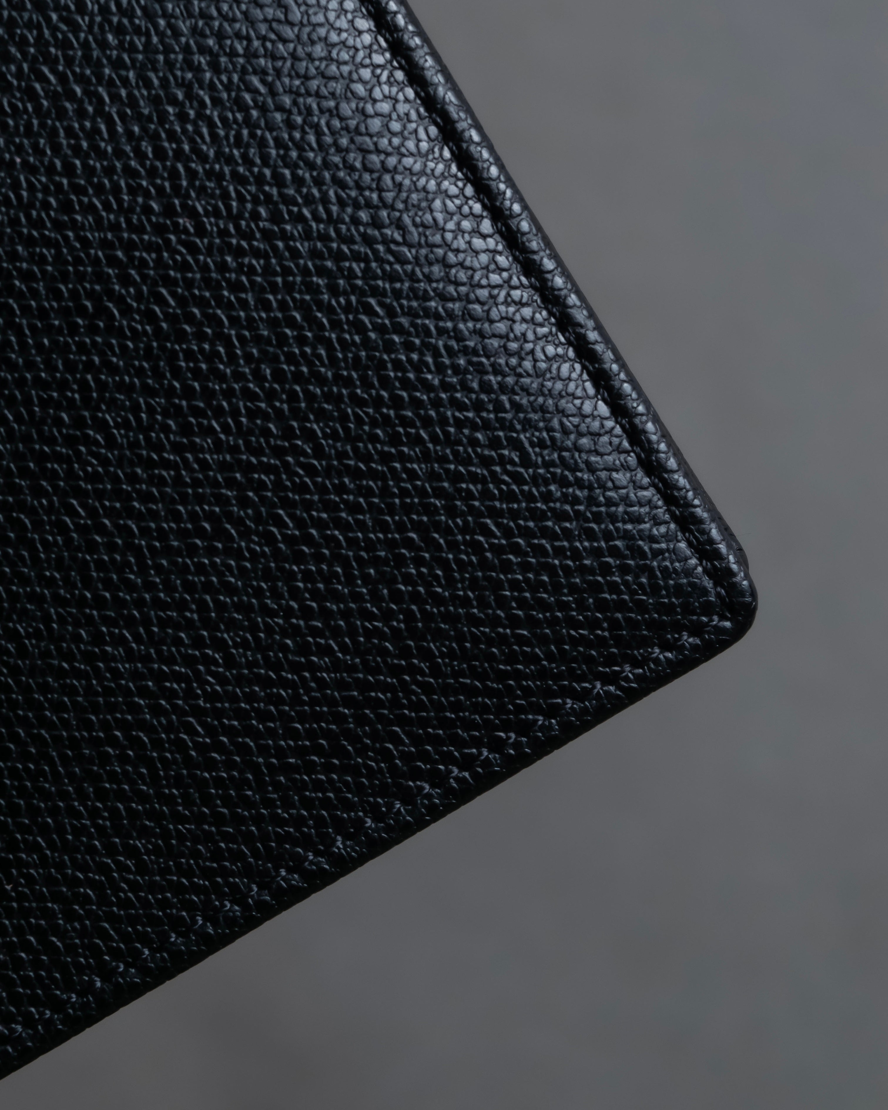 "YVES SAINT LAURENT" Cassandra logo engraved leather bi-fold wallet