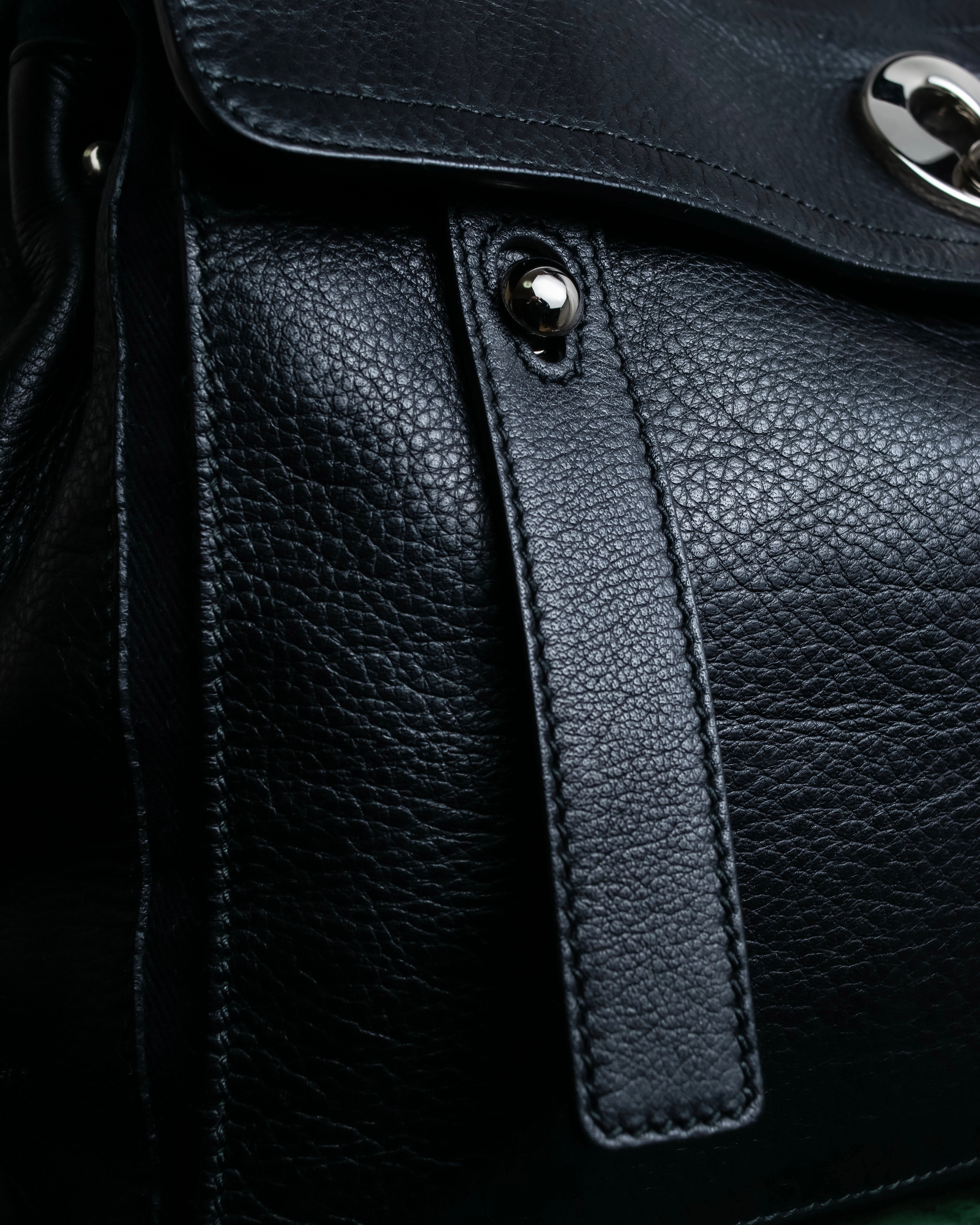 "YVES SAINT LAURENT" Muse Two series grain leather one-handle bag
