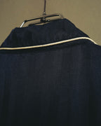 "Yves Saint Laurent" 90's-00's Herringbone silk pajama shirt