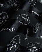 “PRADA” 2000’s Logo large scarf