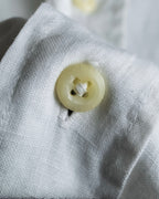 "HUGO BOSS" Linen oversized half sleeve button down shirt