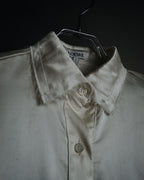–SPECIAL– "LOEWE" 00’s Satin dolman sleeve destroy edge shirt