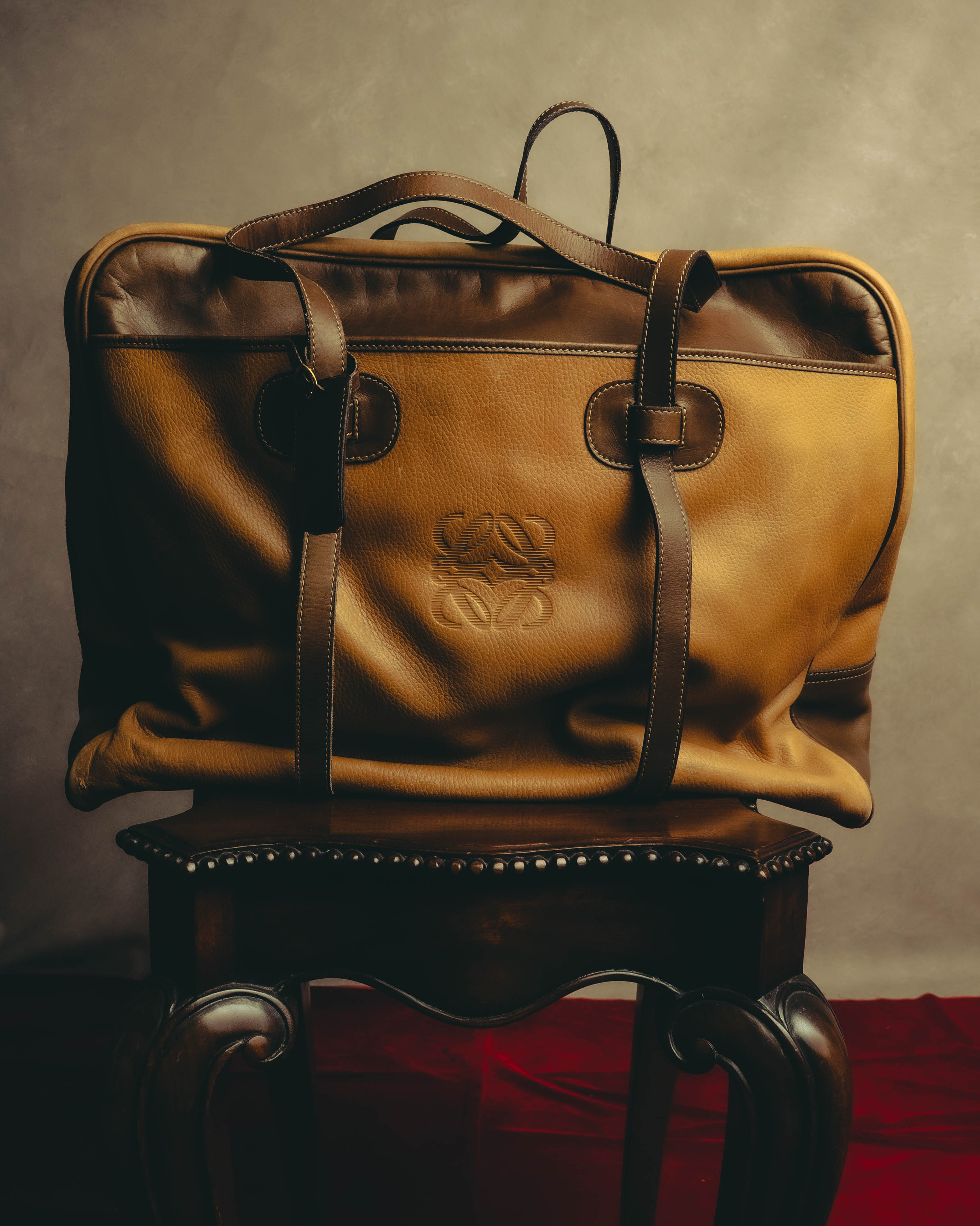 LOEWE (ロエベ) - アナグラム ボストンバッグ - ブラウン - 90s