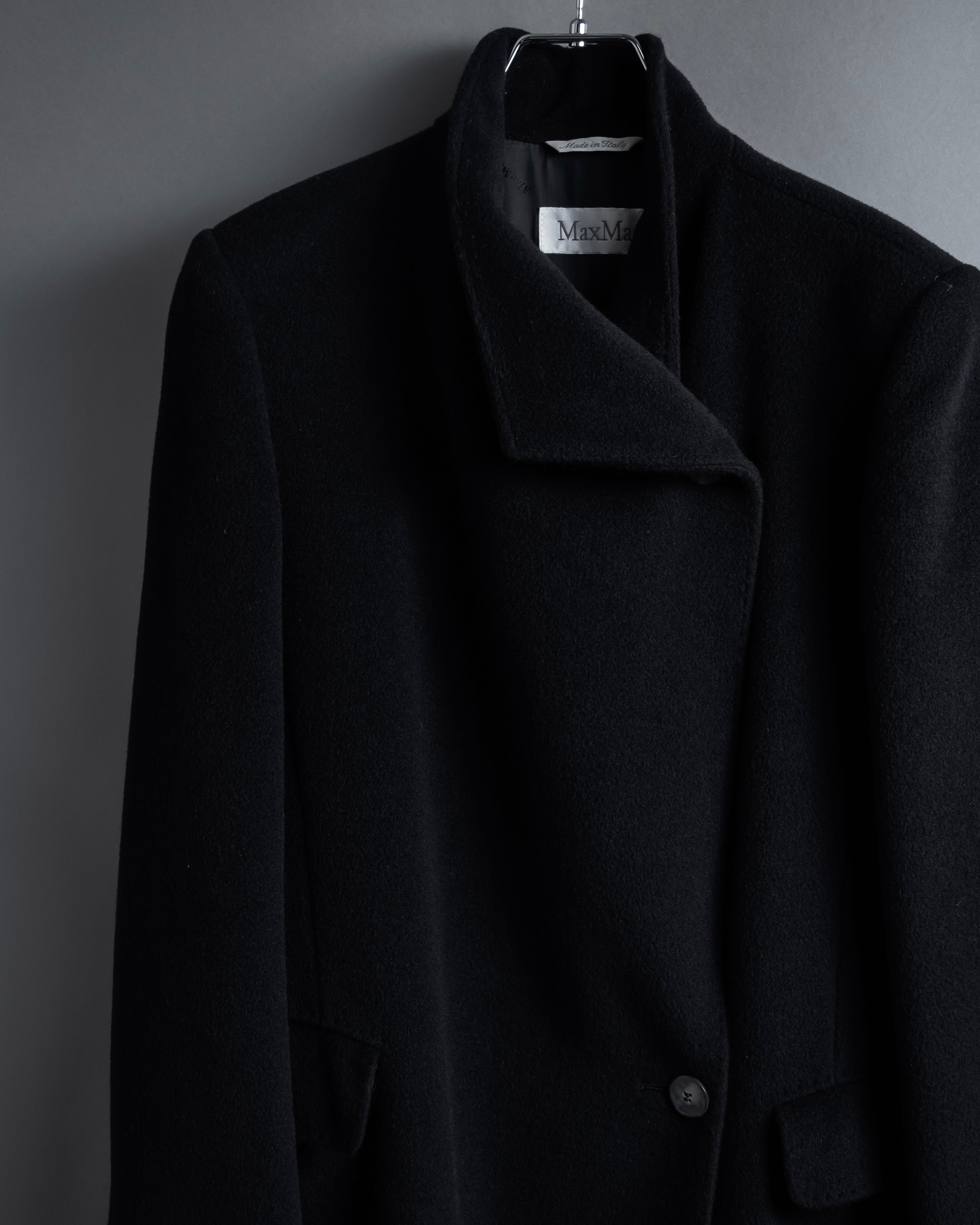 "Max Mara" 90's Asymmetrical front long chester coat