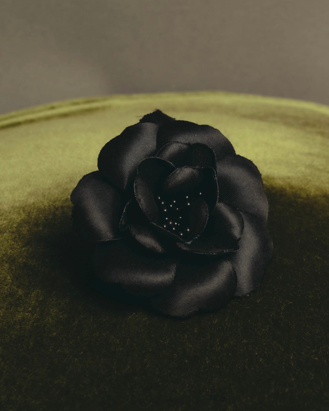 "CHANEL" 80's-early 90's Sculptural camellia brooch