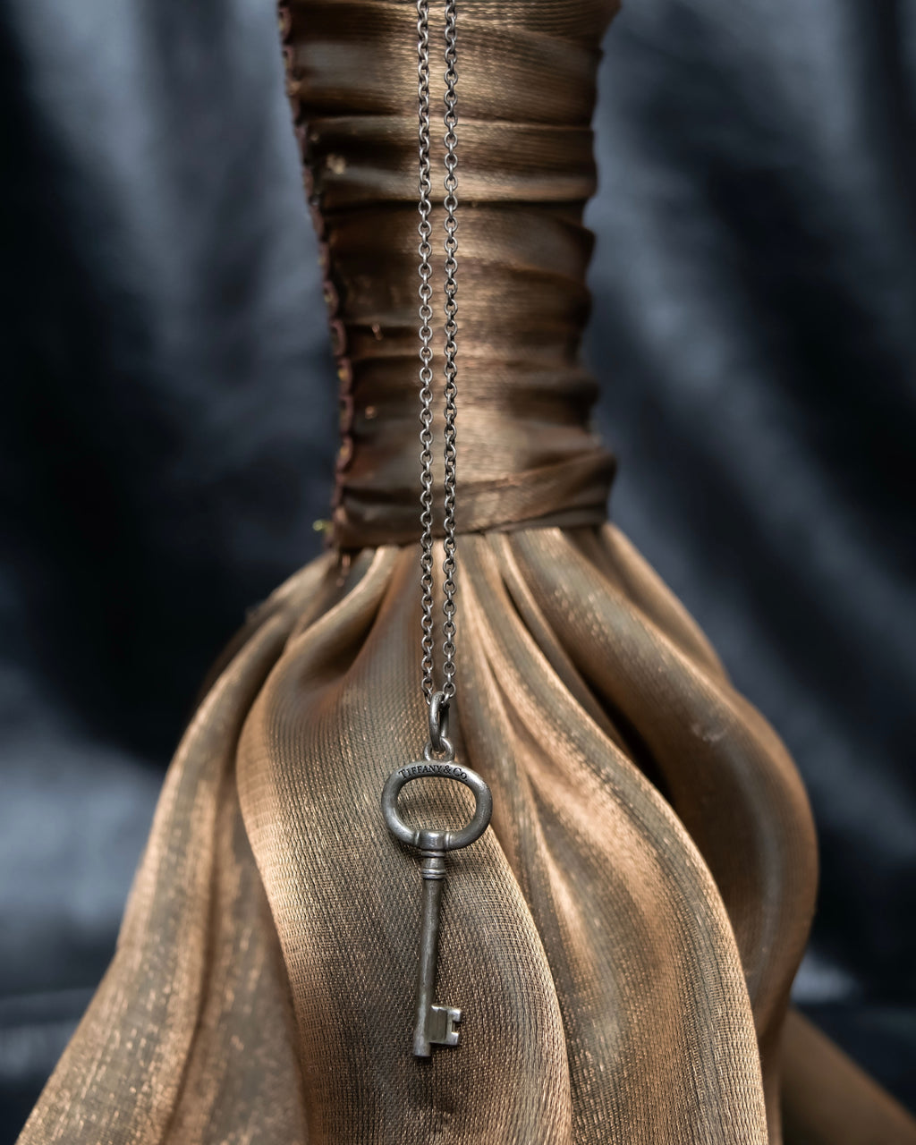 "Tiffany&Co" Key design necklace