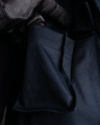 "Y's" 4 pocket military detail black tailored jacket