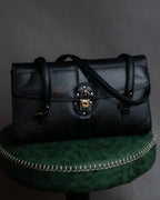 "Salvatore Ferragamo" Key-shaped Gancini motif design leather bag