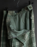 "BURBERRYS" Mint green check pattern skirt type set up