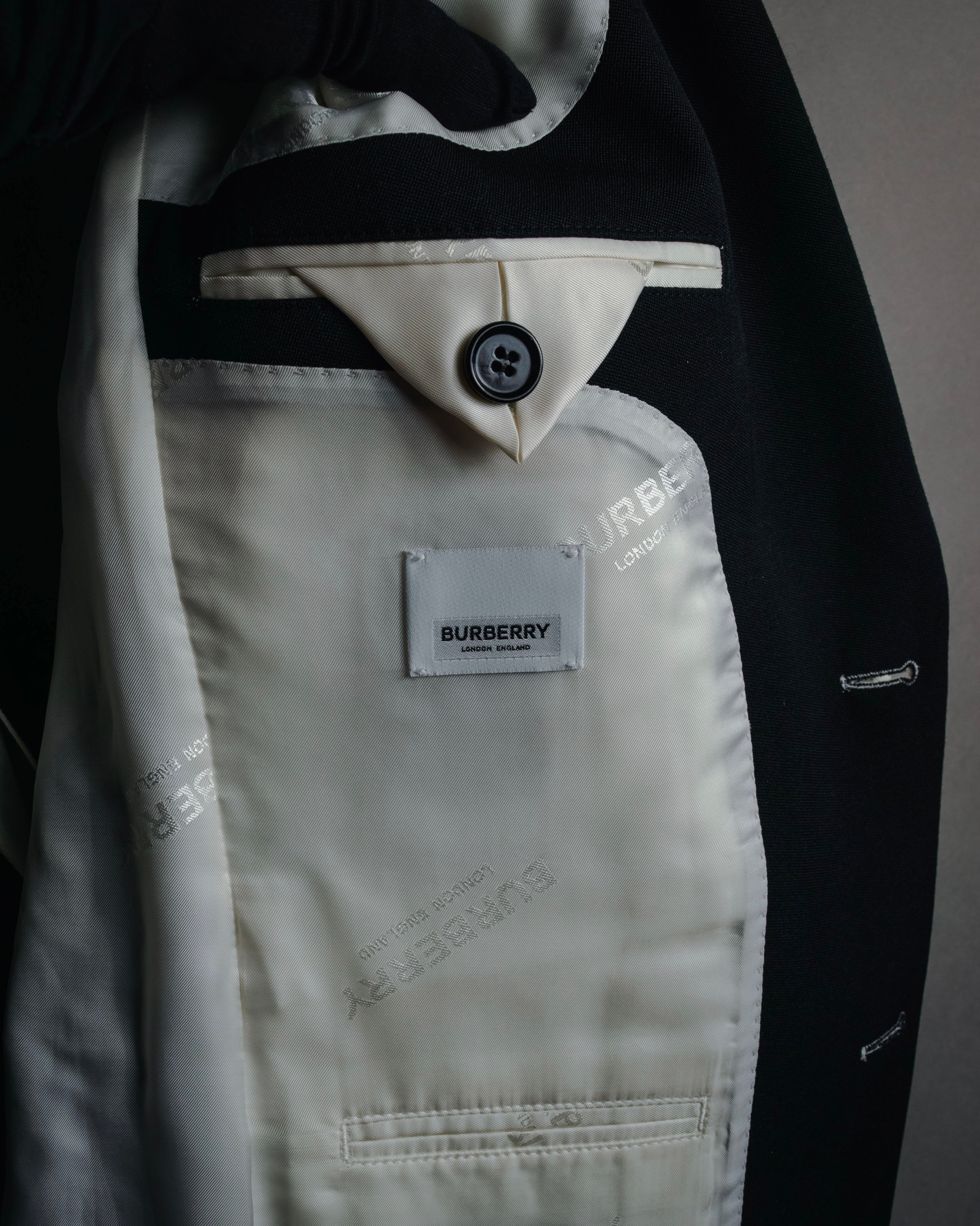 –SPECIAL– "BURBERRY" 20’s trompe l’oeil layered tailored jacket