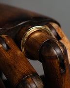 “SAINT LAURENT” Post-2012 twisted minimalist metal ring