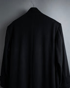 "BARBERINI" Minimalist detail 100% cashmere stand collar coat
