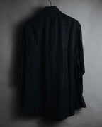 "GUCCI" 2008-2010 Herringbone wide collar dress shirt