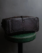 "Vintage JRA standard ostrich leather bag"