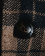 "LARDINI" Checked three-button soft-shoulder tailored jacket