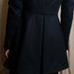 "Alexandar McQueen" Sarah Burton period large lapel double-breasted oversized mid length coat