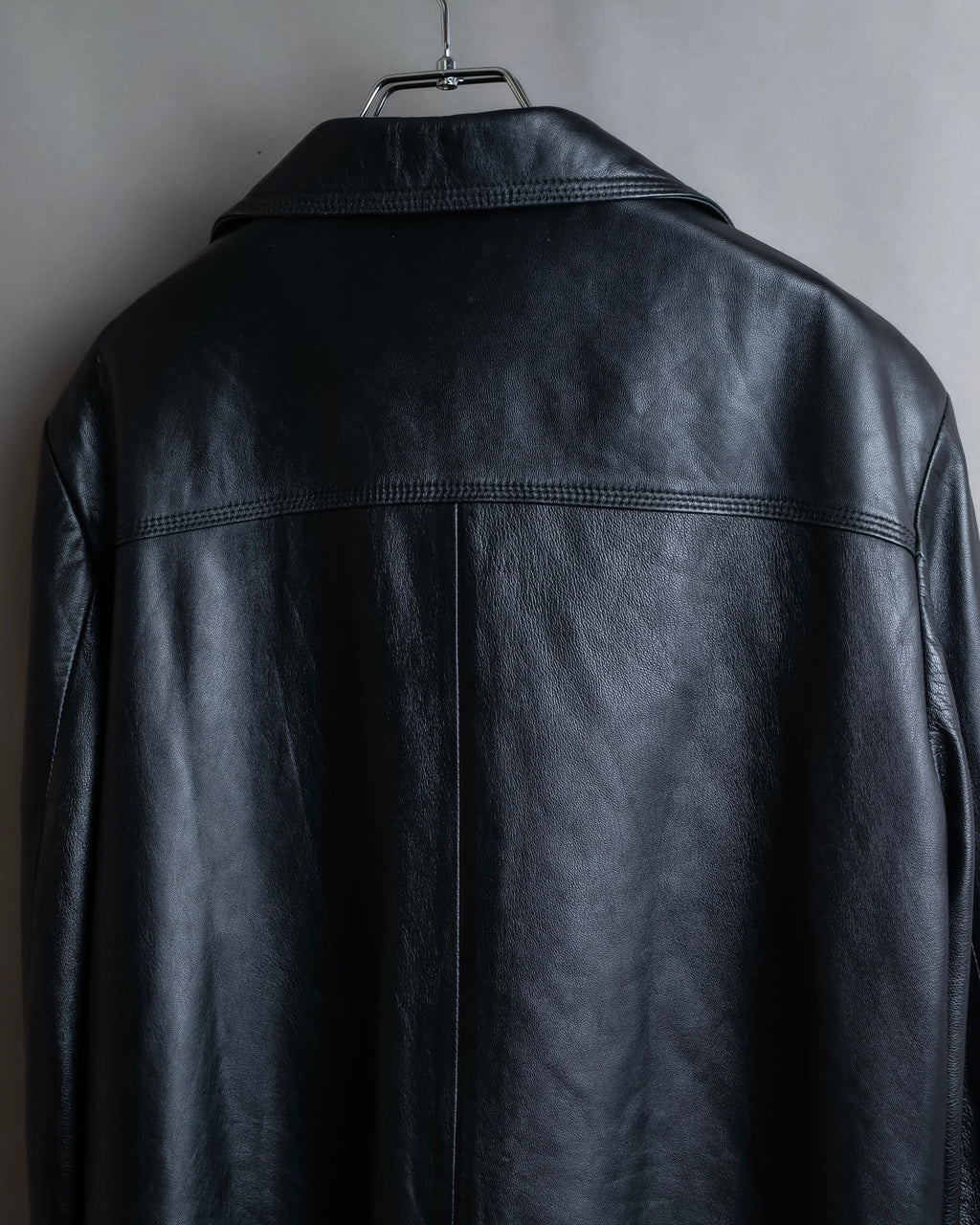 "GIANNI VERSACE COUTURE" Sheep skin oversized triangle color jacket