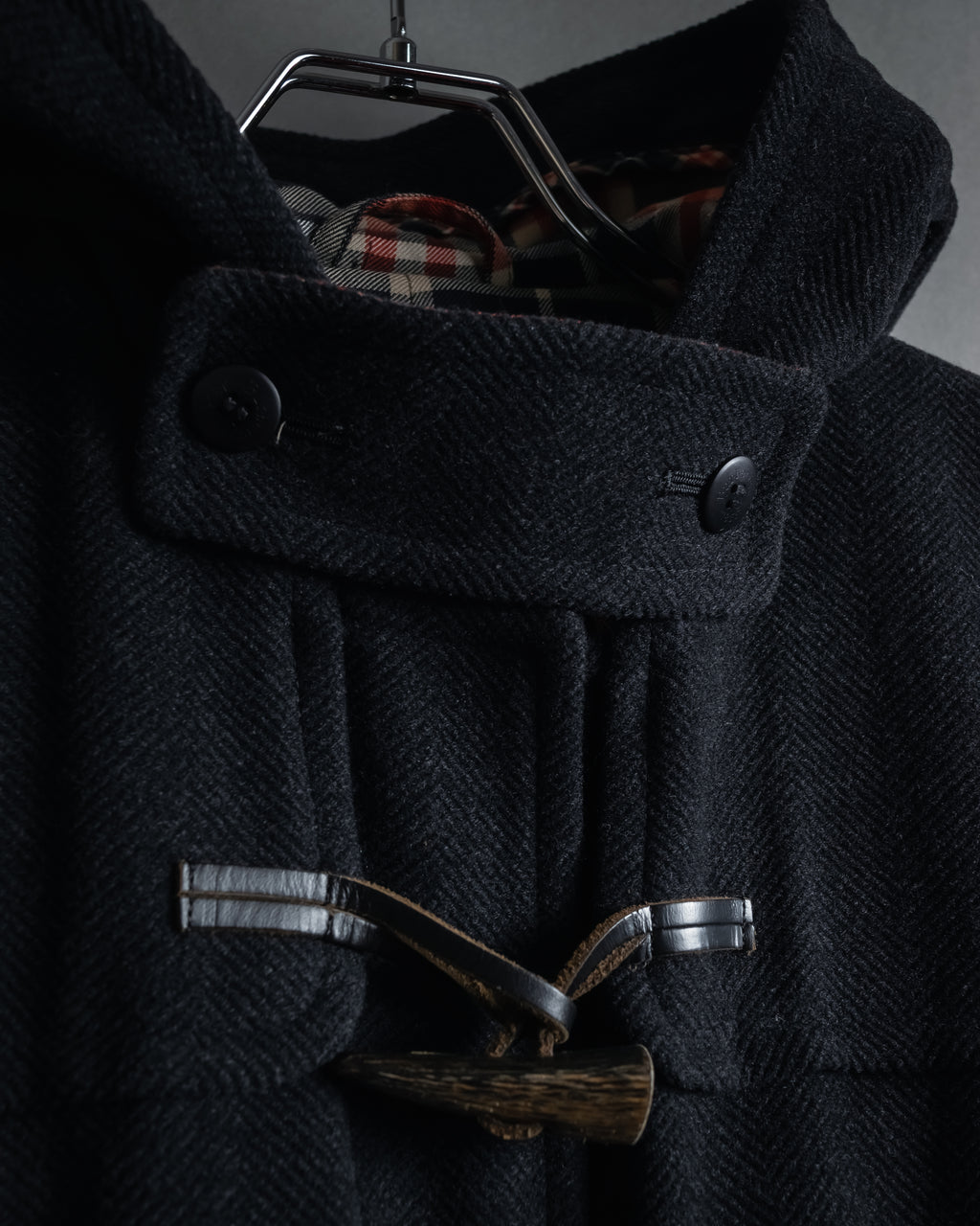 "Burberrys" 90’s heritage duffle coat with check-lined hood