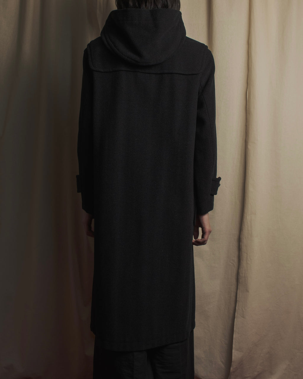 Abrigo tipo duffle de herencia de los años 90 de Burberrys con capucha forrada de cuadros