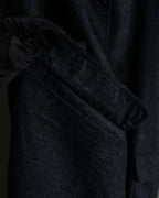 "GUCCI" 70's velvet collar design long coat