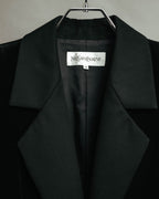 –SPECIAL– “Yves Saint Laurent” 90’s-00’s Velvet tuxedo tailored jacket