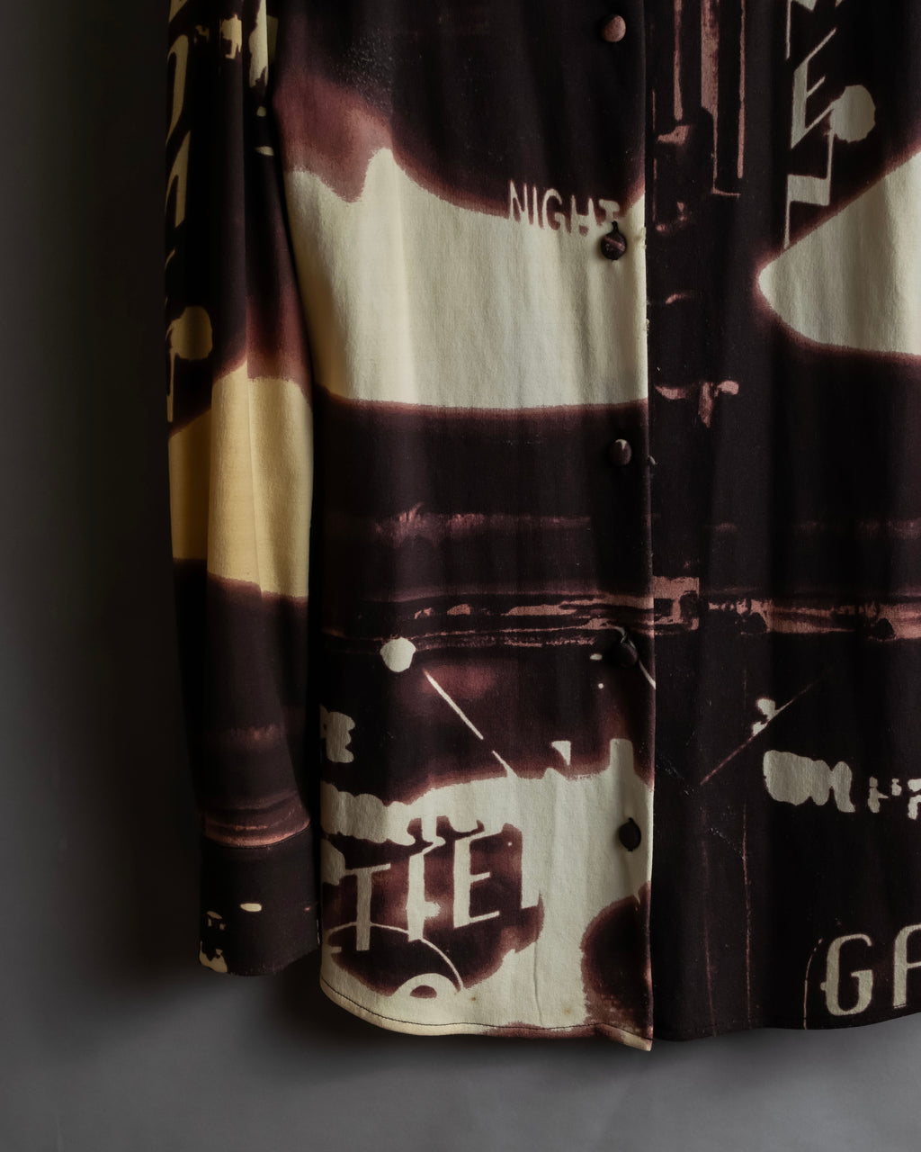 "JEAN PAUL GAULTIER" City night view graphic shirt
