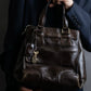 "CELINE" Carriage motif leather one handle bag