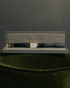 -SPECIAL- "Christian Dior" 90's Classic square quartz watch with Roman dial