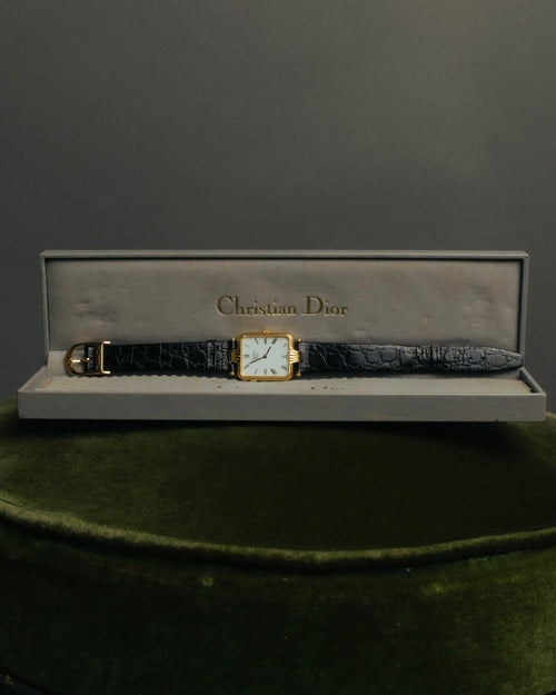 -SPECIAL- "Christian Dior" 90's Classic square quartz watch with Roman dial