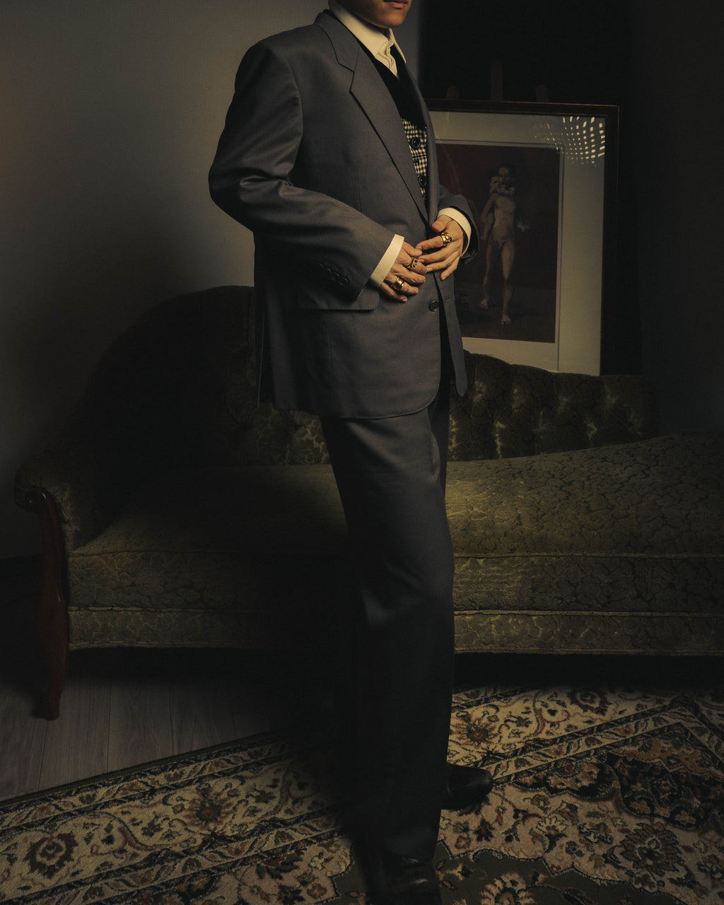–SPECIAL– "Christian Dior" 80's-90's Classically tailored wool two-piece suit