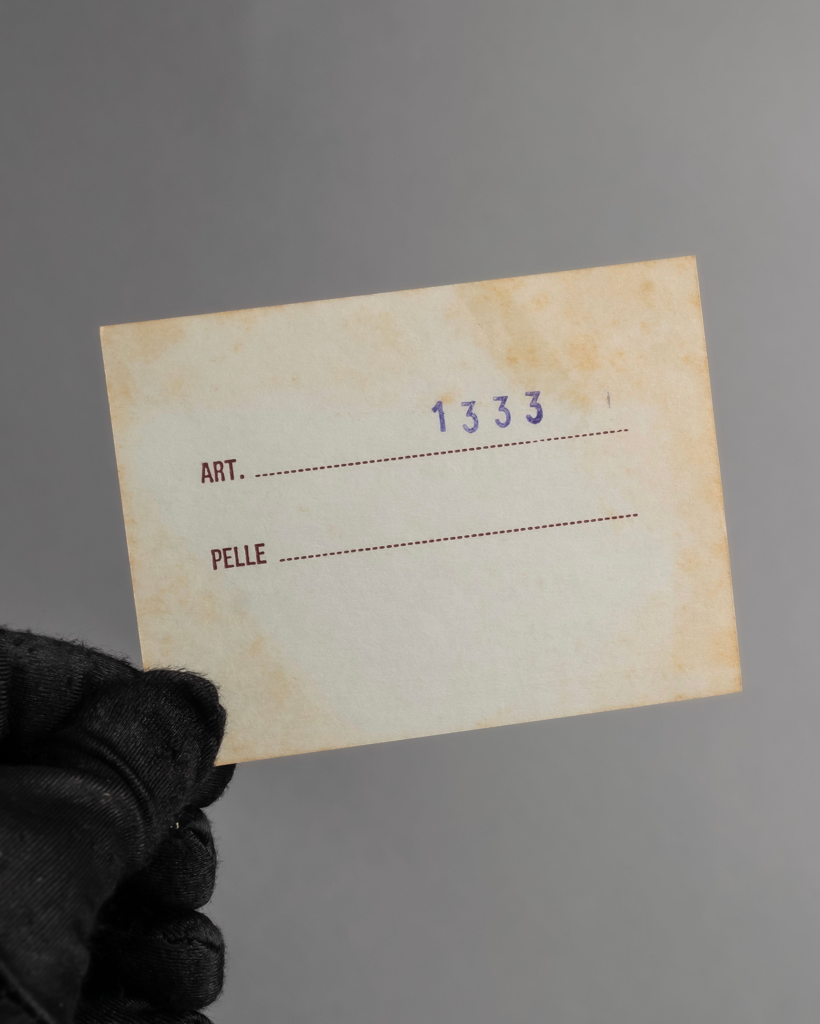 "Franco Parmiggiani" Turn lock design crocodile texture hand bag