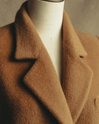 "VALENTINO MISS V" 80's-90's Camel hair single-breasted coat