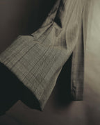 -SPECIAL- “GUCCI” 2019-2021 Glen check double-breasted wool suit