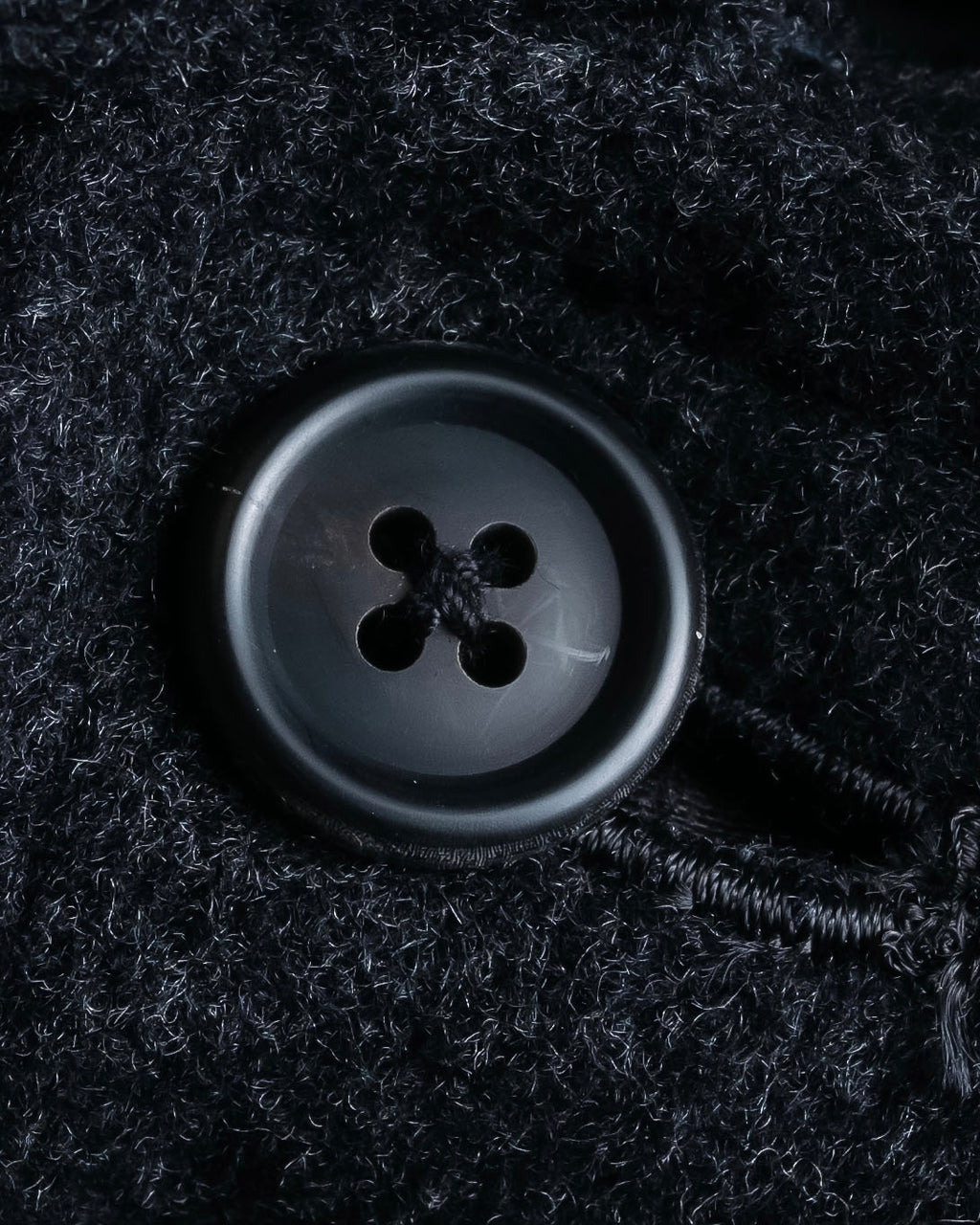 "BURBERRYS" Vintage stand collar concealed long coat