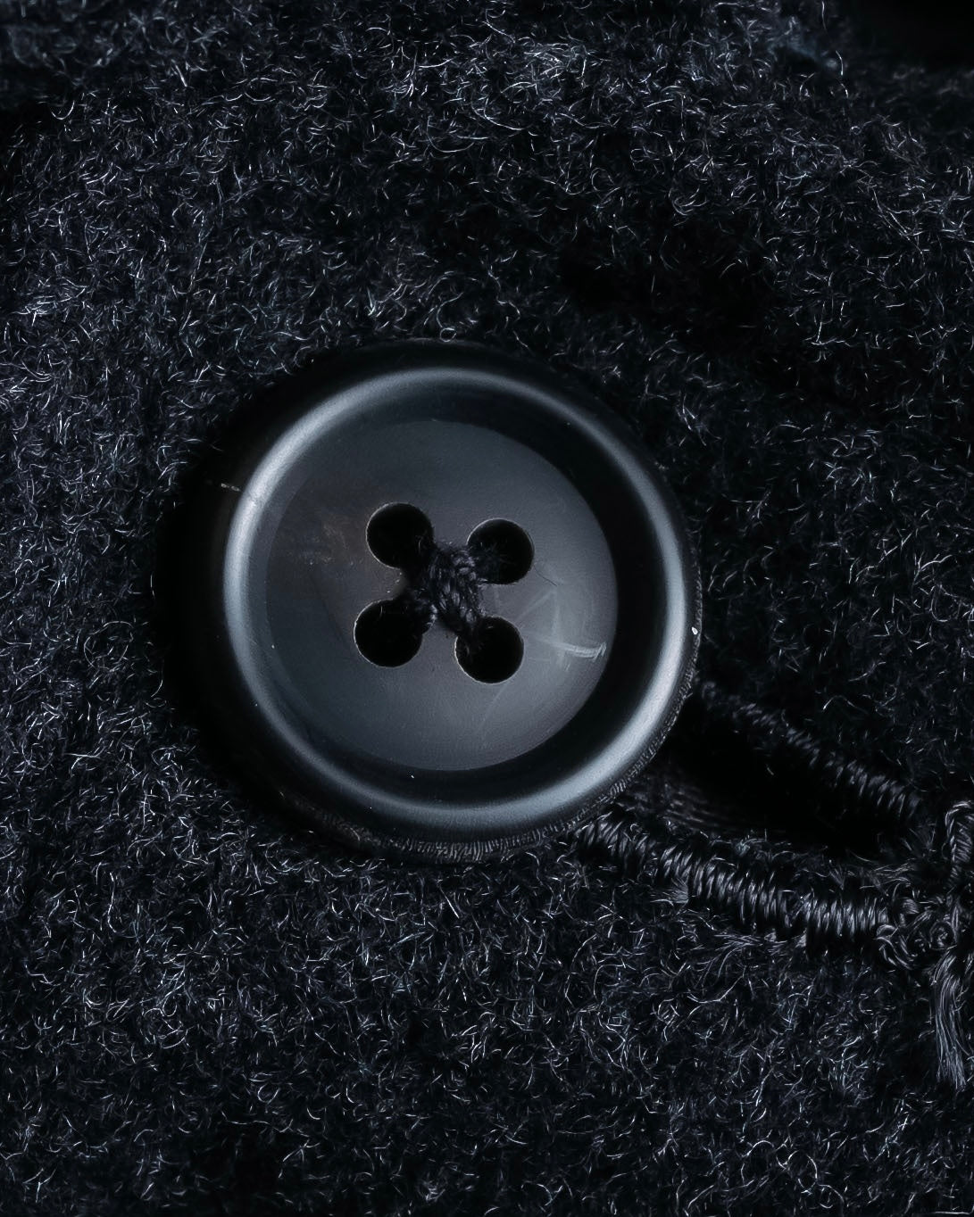 "BURBERRYS" Vintage stand collar concealed long coat