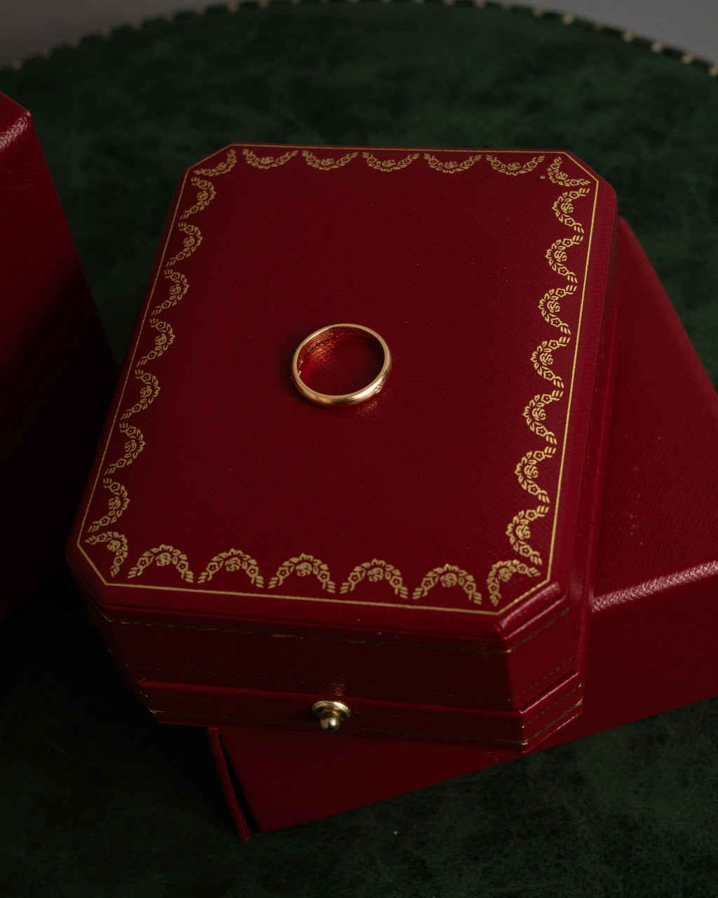 "Cartier" Band 1PD PG AU750 diamond ring