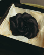 "CHANEL" 80's-early 90's Sculptural camellia brooch