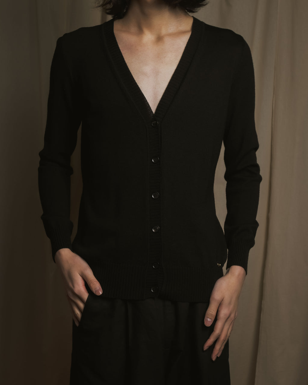 "GUCCI" Michele-era refined emblem cardigan