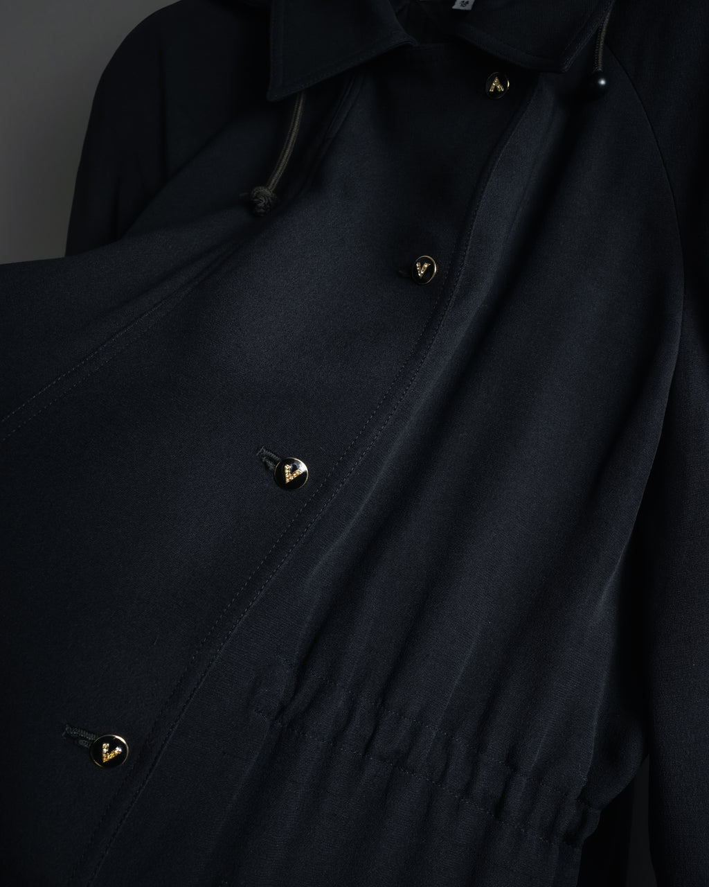 "VALENTINO" 90’s Couture-lined hooded coat