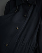 "VALENTINO" 90’s Couture-lined hooded coat