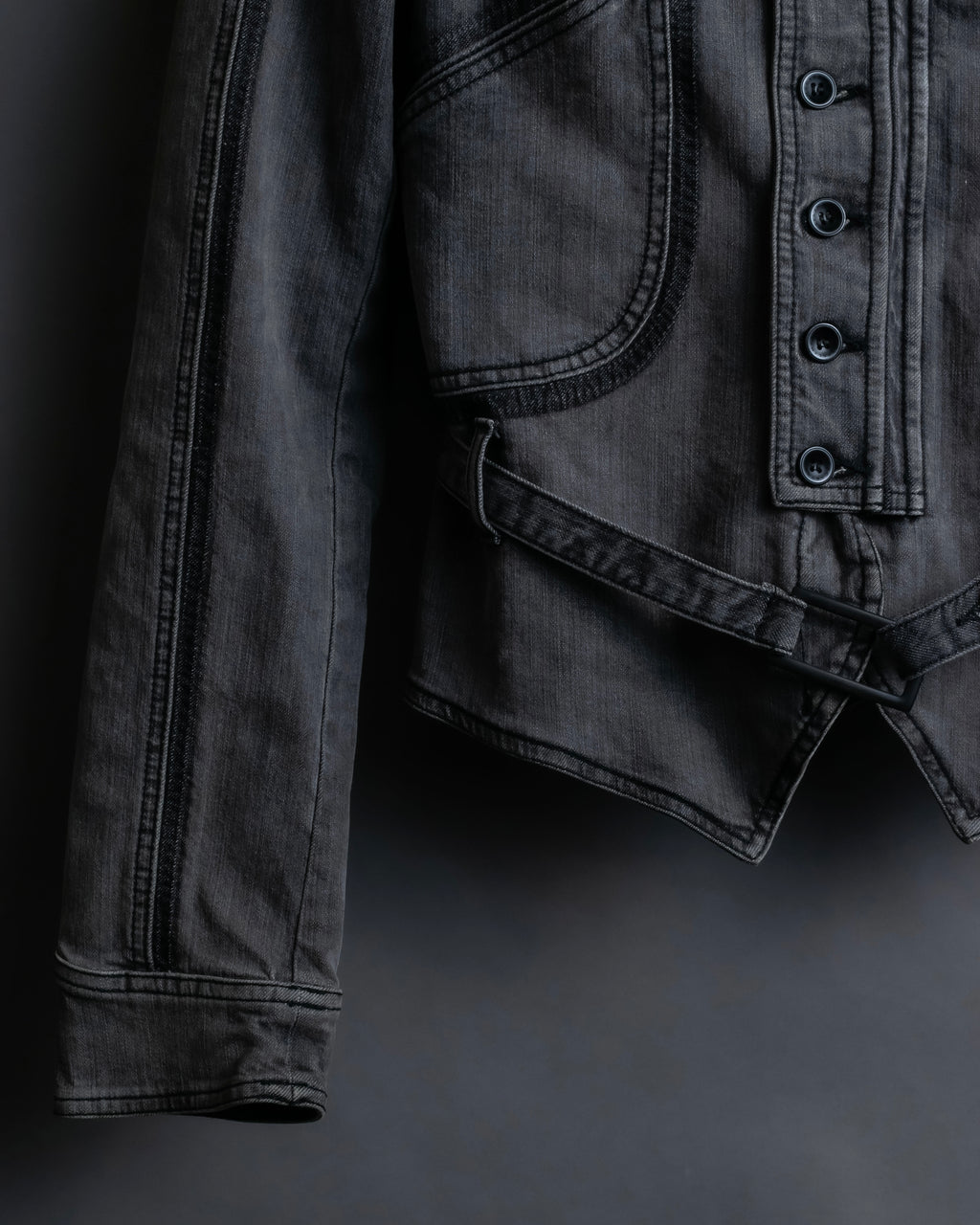 "STELLA McCARTNEY" Multi detail belted denim jacket