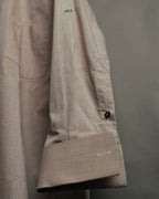 "CELINE" 80's-00's Classic diamond check long sleeve dress shirt