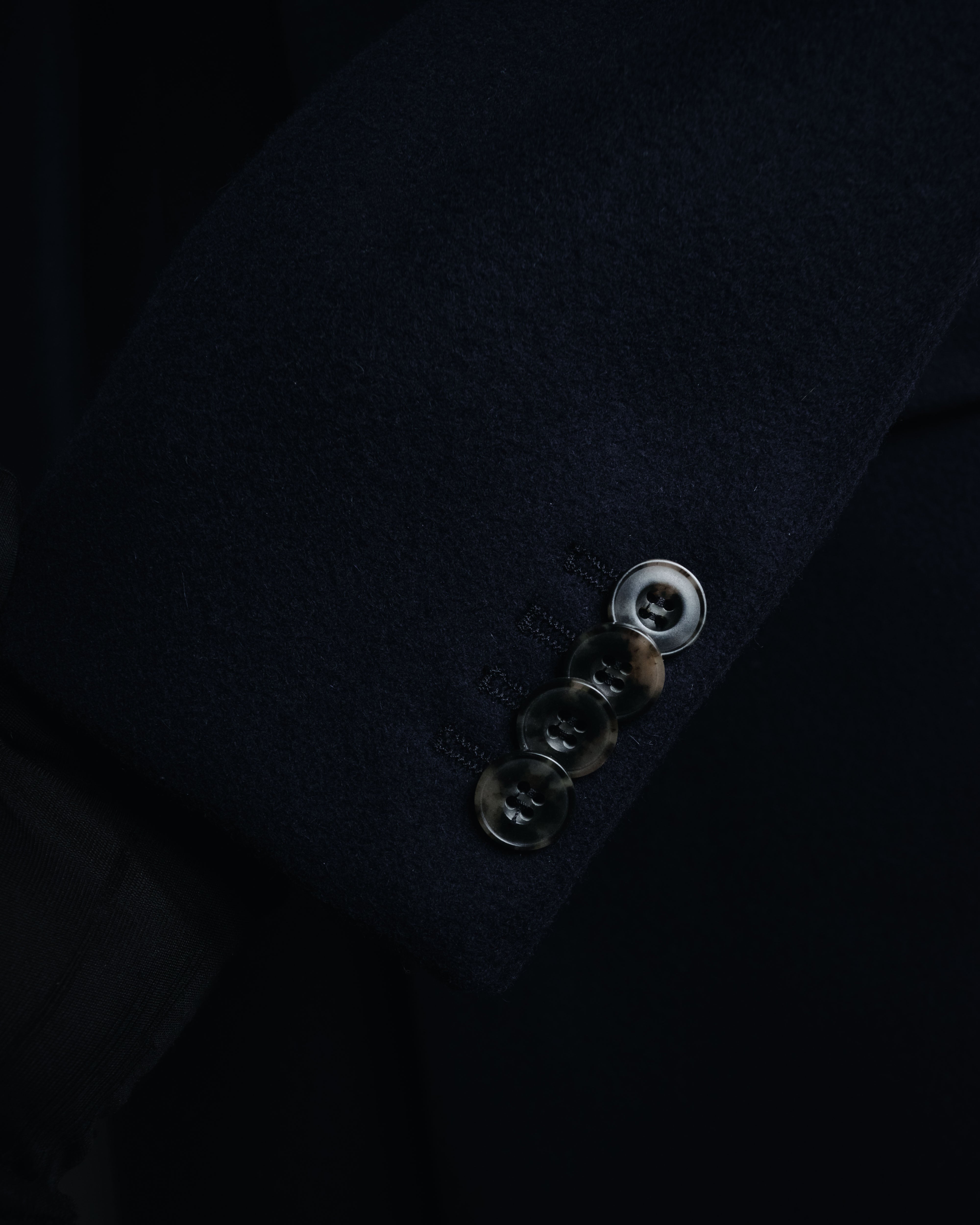 Acne Studios - チェスターコート - ネイビー - 48 - Rigid Wool