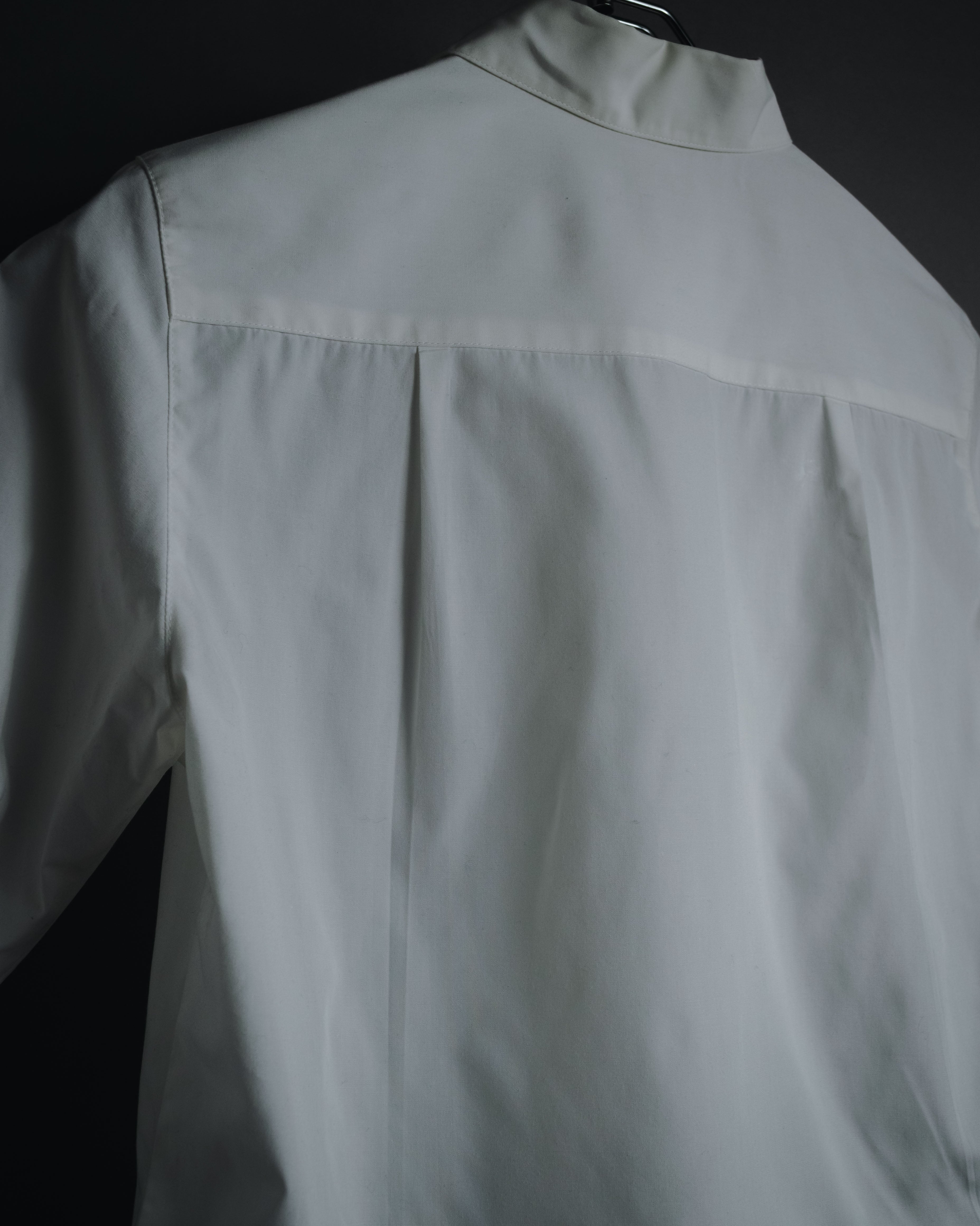 "BURBERRY LONDON" 2010-2014 pintuck tuxedo-front dress shirt