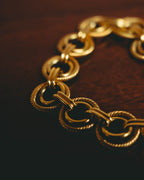 –SPECIAL– "CELINE" 90's Sculptural link bracelet
