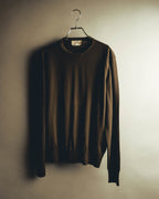 “HERMÈS” 90’s-00’s Extra-fine merino wool crewneck knit