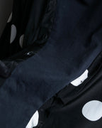 "BALENCIAGA" Polka dot flying squirrel silhouette bow tie dress