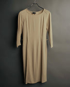 "FENDI" 00's-10's Draped wool blend dress