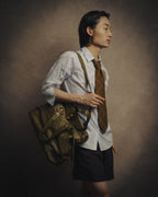 -SPECIAL- “YVES SAINT LAURENT” 00’s-10’s Ostrich leather top handle satchel